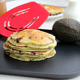 Avocado Chocolate Chip Pancakes
