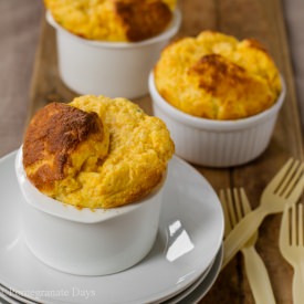 Butternut, Leek and Rice Soufflé