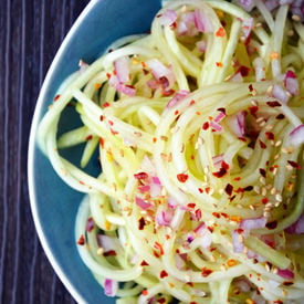 Sweet and Sour Cucumber Noodles
