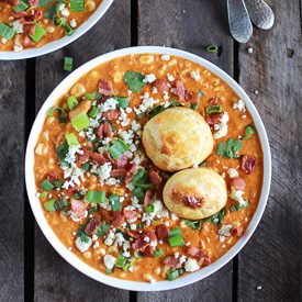 Buffalo Chicken Corn Chowder