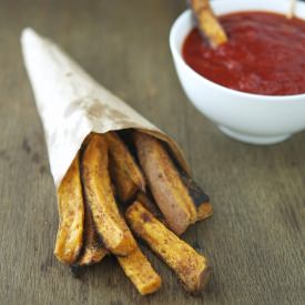 Baked Spiced Sweet Potato Fries