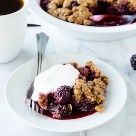 Blackberry Vanilla Crisp (GF)