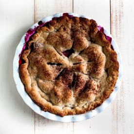 Rustic Blackberry & Peach Pie