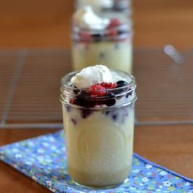 Berry Clafoutis in a Jar