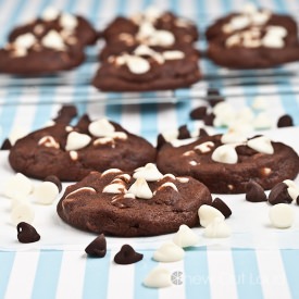Chewy Chocolate Triple Cookies