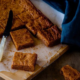 Caramelized White Chocolate Brownie