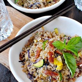 Summer Fried Rice w Chinese Sausage