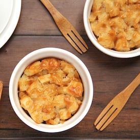Pear & Caramel Bread Puddings
