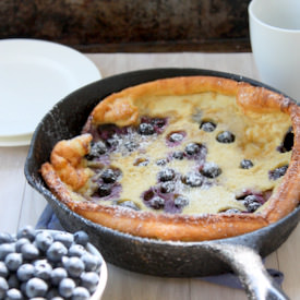Brown Butter Blueberry Dutch Baby