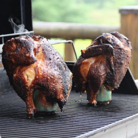Grilled BBQ Beer Can Chicken