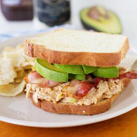 BBQ Ranch Chicken Salad Sandwiches