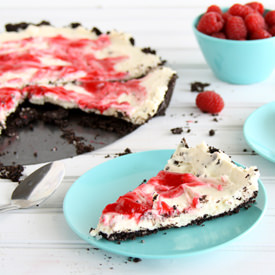 Raspberry Swirl Cheesecake Tart