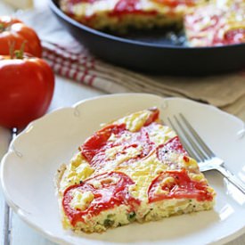 Tomato and Zucchini Fritatta