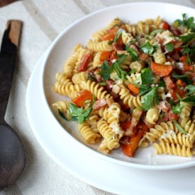 Bacon Miso and Carrot Pasta