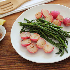 Asparagus and Radish Side Dish