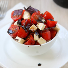 Purple Basil Caprese Salad
