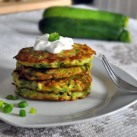 Zucchini Scallion Pancakes