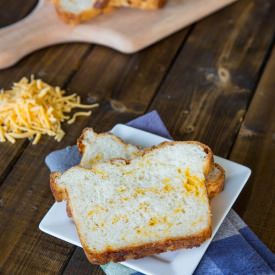 Cheesy English Crumpet Bread