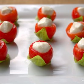Cherry Tomato Caprese Bites