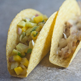 Jerk Chicken Tacos w/Tropical Salsa
