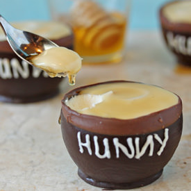 Chocolate Pots with Honey Mousse