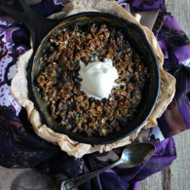 Rhubarb Plum Cobbler
