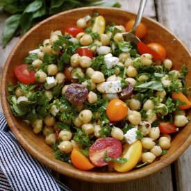 Summer Chickpea Kale Salad