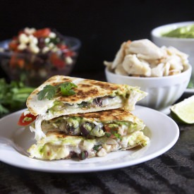 Lump Crab Avocado Quesadillas