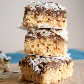 Almond Joy Rice Krispie Treats
