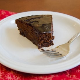 Skillet Brownies With Caramel Sauce