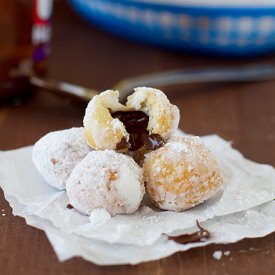 Chocolate Hazelnut Donut Holes