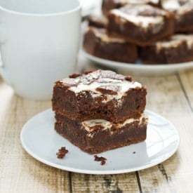 Greek Yogurt Swirl Brownies