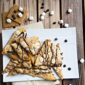 Flaky S’mores Pizza Triangles