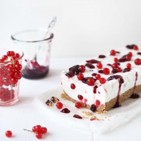 Blushed Greek Yogurt Cake
