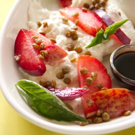 Burrata with Plums
