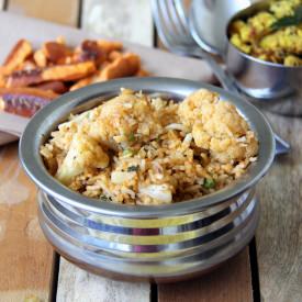 Cauliflower and Pea Rice
