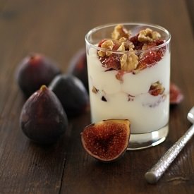 Roasted Fig & Walnut Parfait