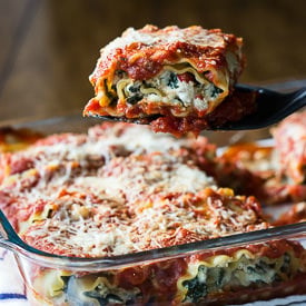Vegetarian Lasagna Roll Ups