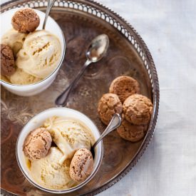Custard Amaretti Gelato