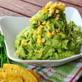 Grilled Corn & Poblano Guacamole