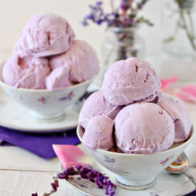 Lavender Rose Ice Cream