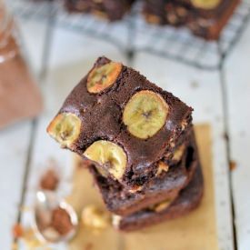 Chocolate Cake with Banana