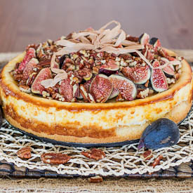 Goat Cheesecake with Figs