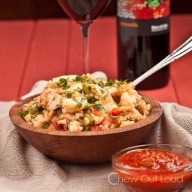 Mexican Rice Shrimp and Chicken