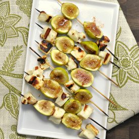 Fig & Halloumi Kabobs w/ Balsamic