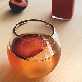 Plum Shrub Cocktail