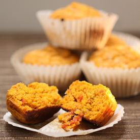 Sun-Dried Tomato Pesto Corn Muffins