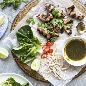 Chicken Satay Lettuce Wraps