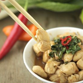 Chicken, Bok Choy and Basil Stir-Fry