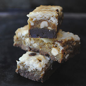 Chocolate Shortbread Blondies